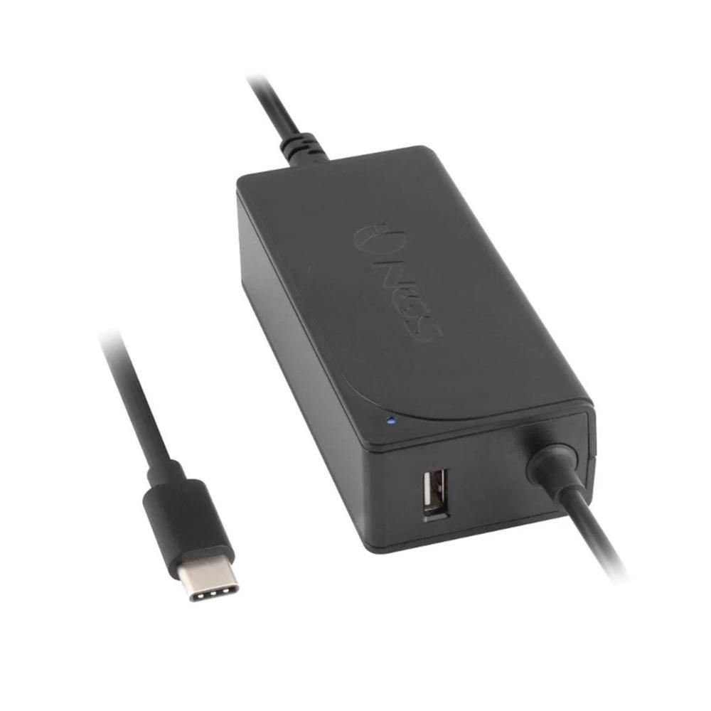 Carregador USB-C NILOX NXBGAN65W (USB-C - Preto)