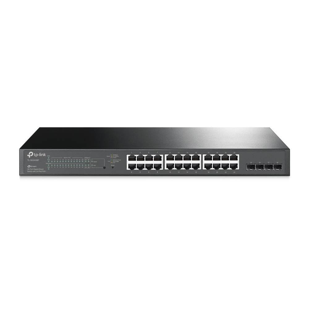 Switch Gerido TP-LINK TL-SG2428P (Gigabit Ethernet - 4,1 MB - 56 Gbit/s - Preto) — miniatura 2