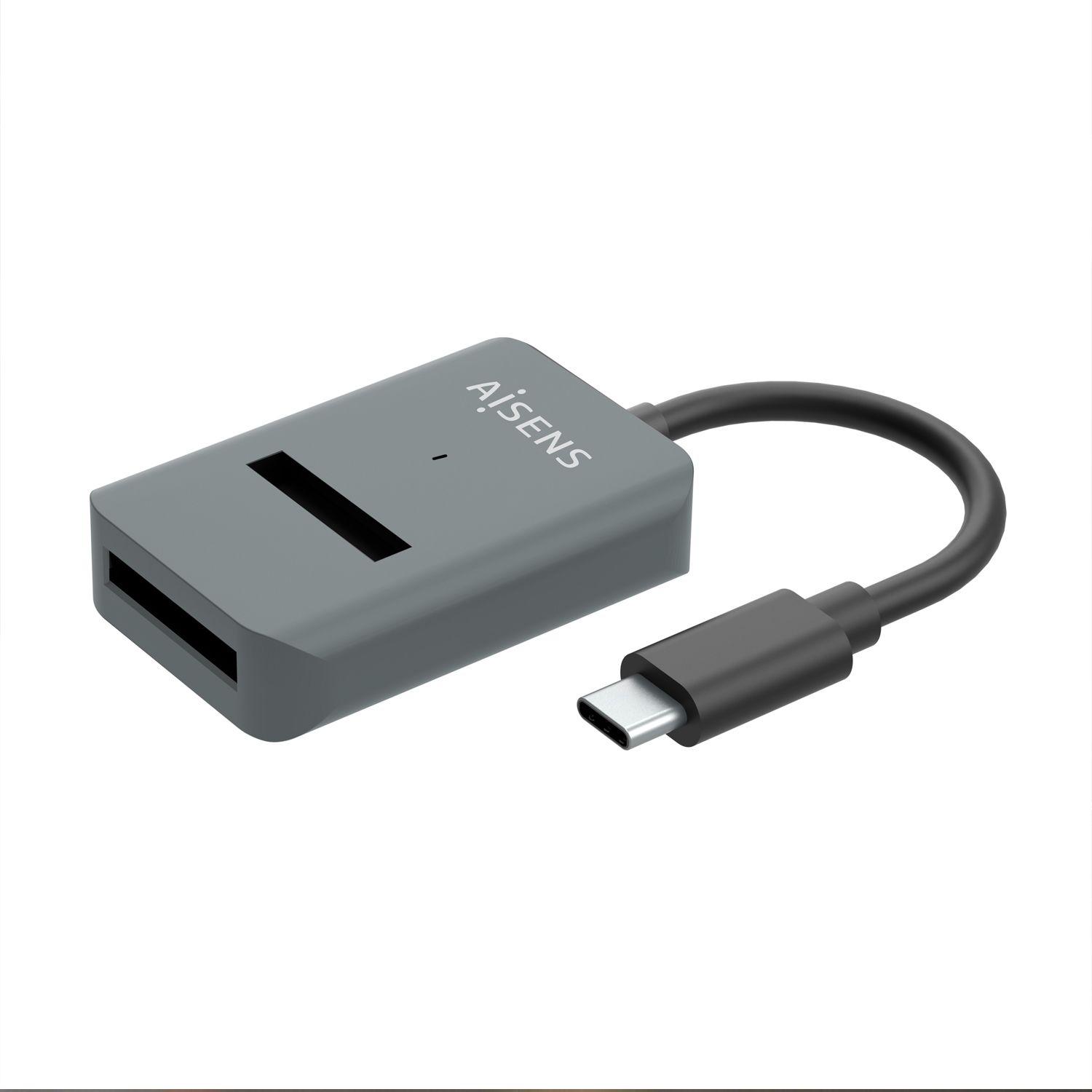 Caixa Externa M.2 AISENS ASUC-M2D012-GR (2 TB - M.2 - USB Type-C - Cinzento)