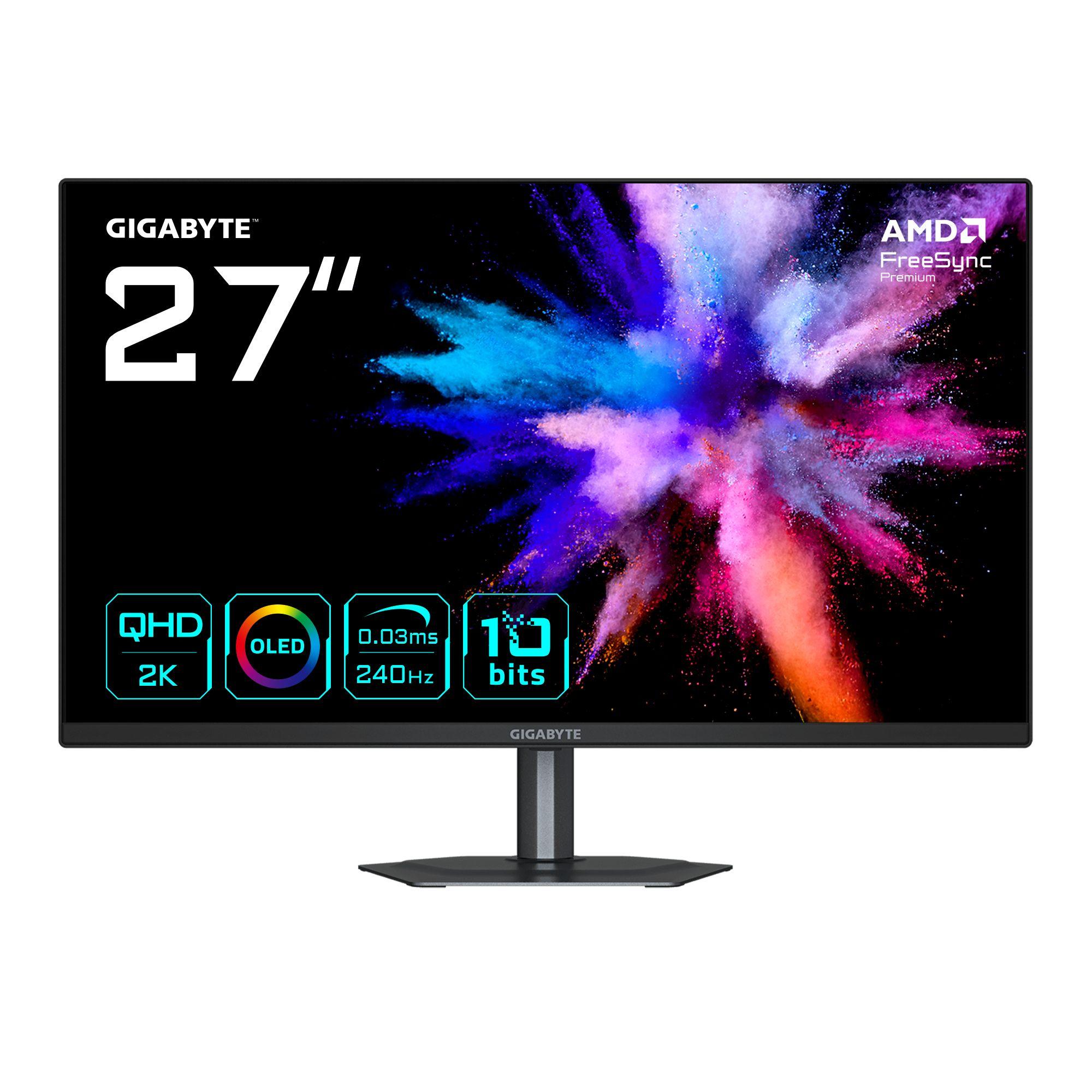 Monitor GIGABYTE GO27Q24 (27" - OLED - 240 Hz - Preto)