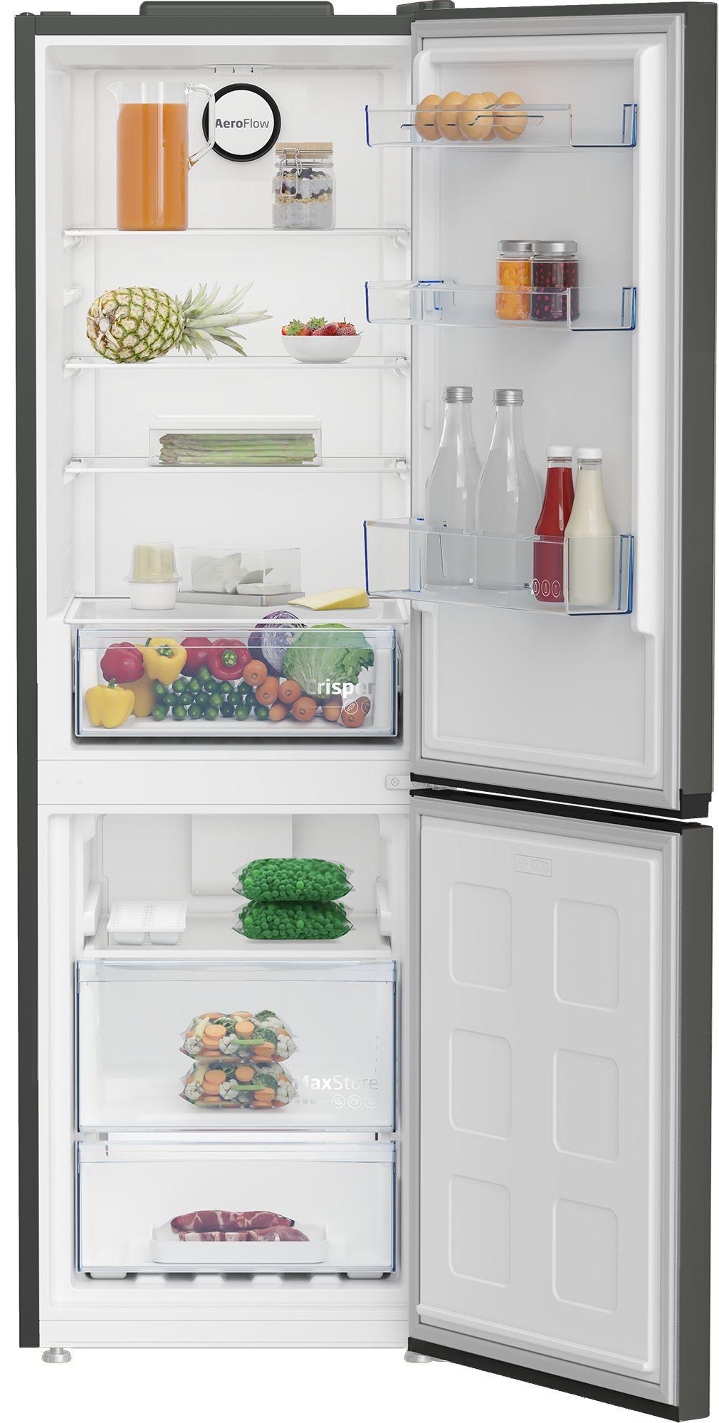 Frigorífico Combinado Independente BEKO B1RCNE364G (316 l - 186,5x59,5x66,3 cm - 60 cm - Cinzento Manhattan) — miniatura 3