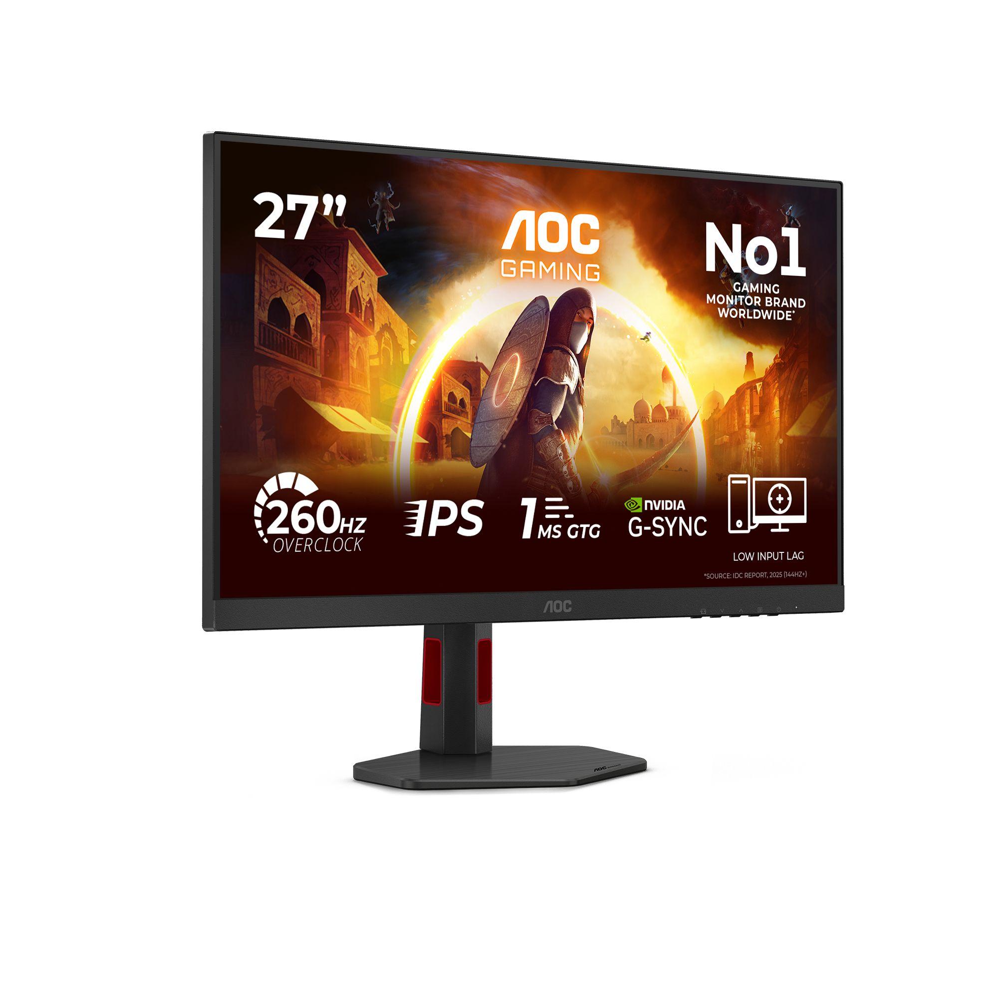 Monitor AOC 27G4ZR (27" - Fast IPS - 260 Hz - Preto/Vermelho) — miniatura 2