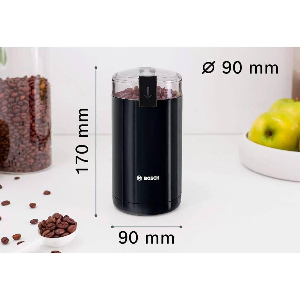 Moinho de Café BOSCH TSM6A013B (180 W - 75 g - Altura 17 cm - Preto), miniatura 3