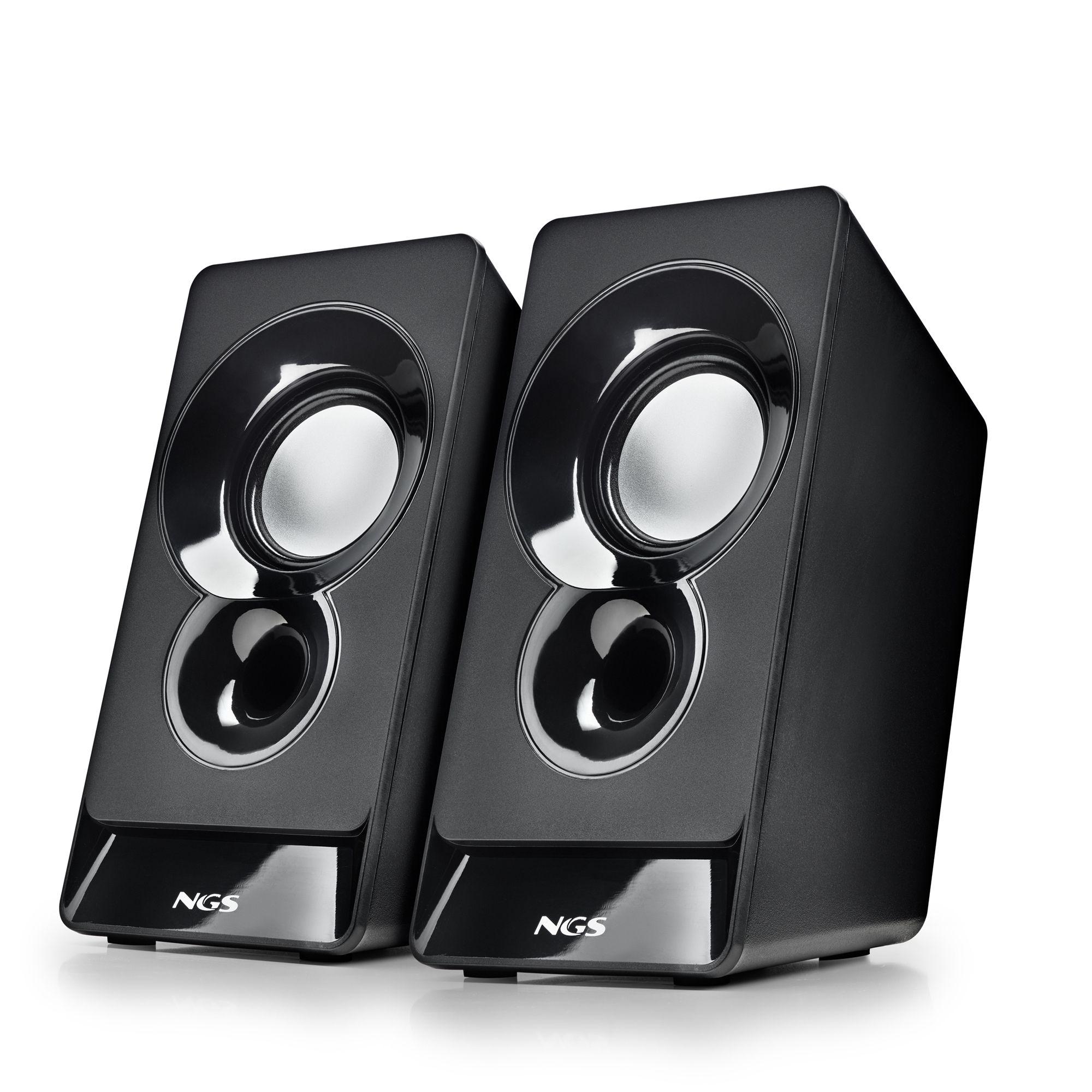 Colunas NGS SB 210 (Com fios - 6 W - 2.0 canais - Preto)