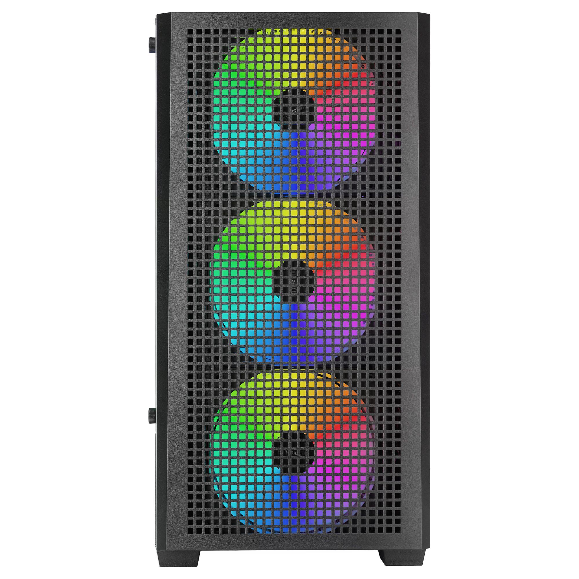Caixa PC MARS GAMING MC-VECTOR (Micro ATX, Mini-ITX - Mini Tower - ARGB - Preto) — miniatura 4