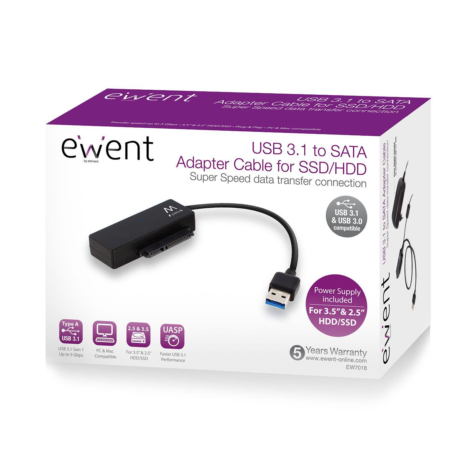 Cabo Adaptador EWENT EW7018 (Preto) — miniatura 5