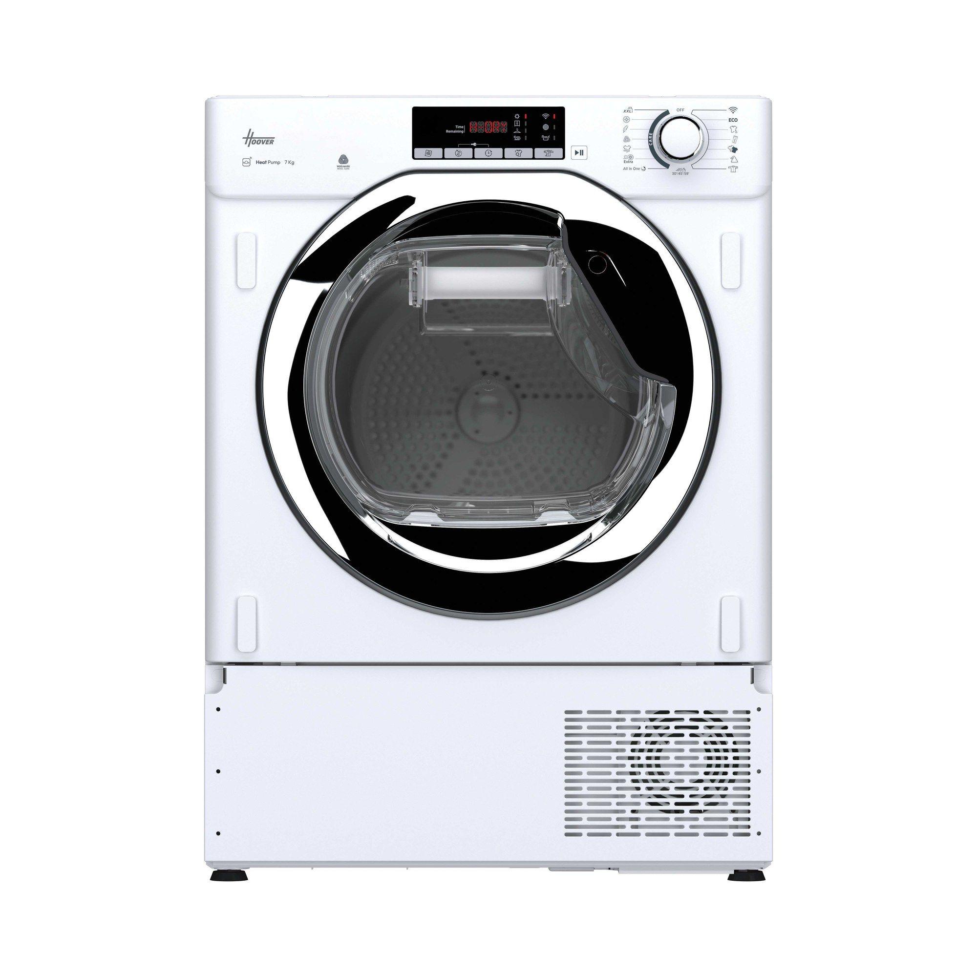 Máquina de Secar Roupa Encastre HOOVER BHTDH7A2TCES (Altura 85 cm - 85 cm - 7 kg - Branco)