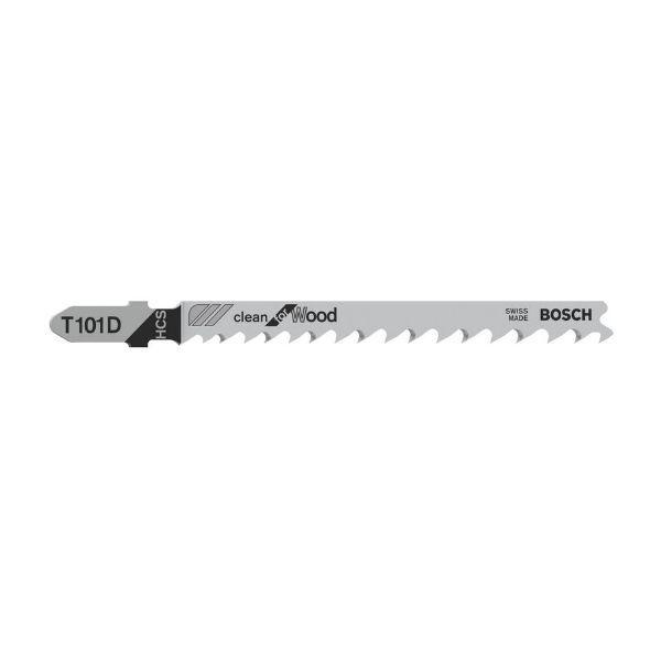 Lâminas de Serra de Recortes BOSCH Professional T 101 D Clean for Wood (Aço de alto carbono), miniatura 2