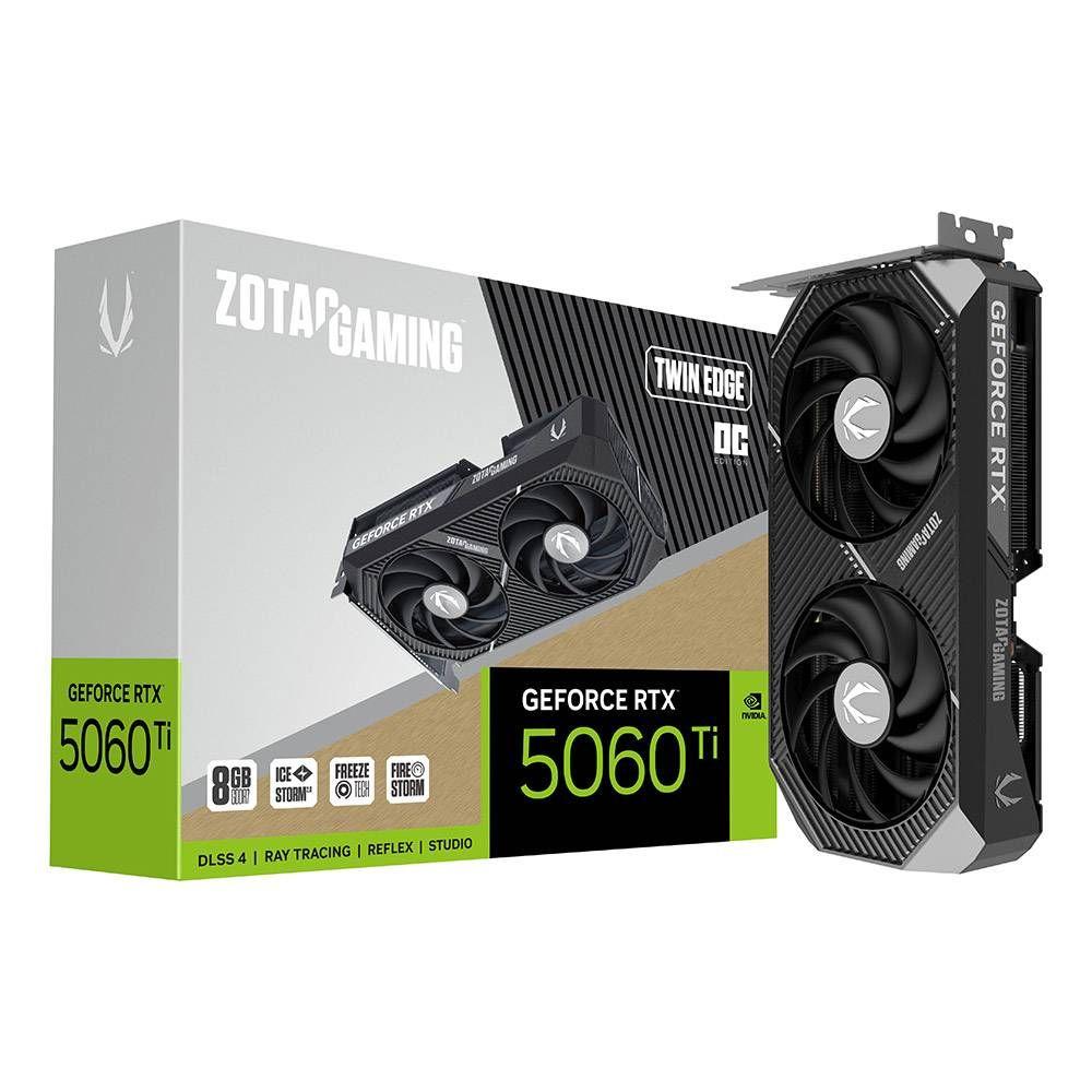 Placa Gráfica ZOTAC GeForce RTX 5060 Ti TWIN EDGE OC (GeForce RTX 5060 Ti - 28 Gbps - 8GB GDDR7 - Preto), miniatura 2
