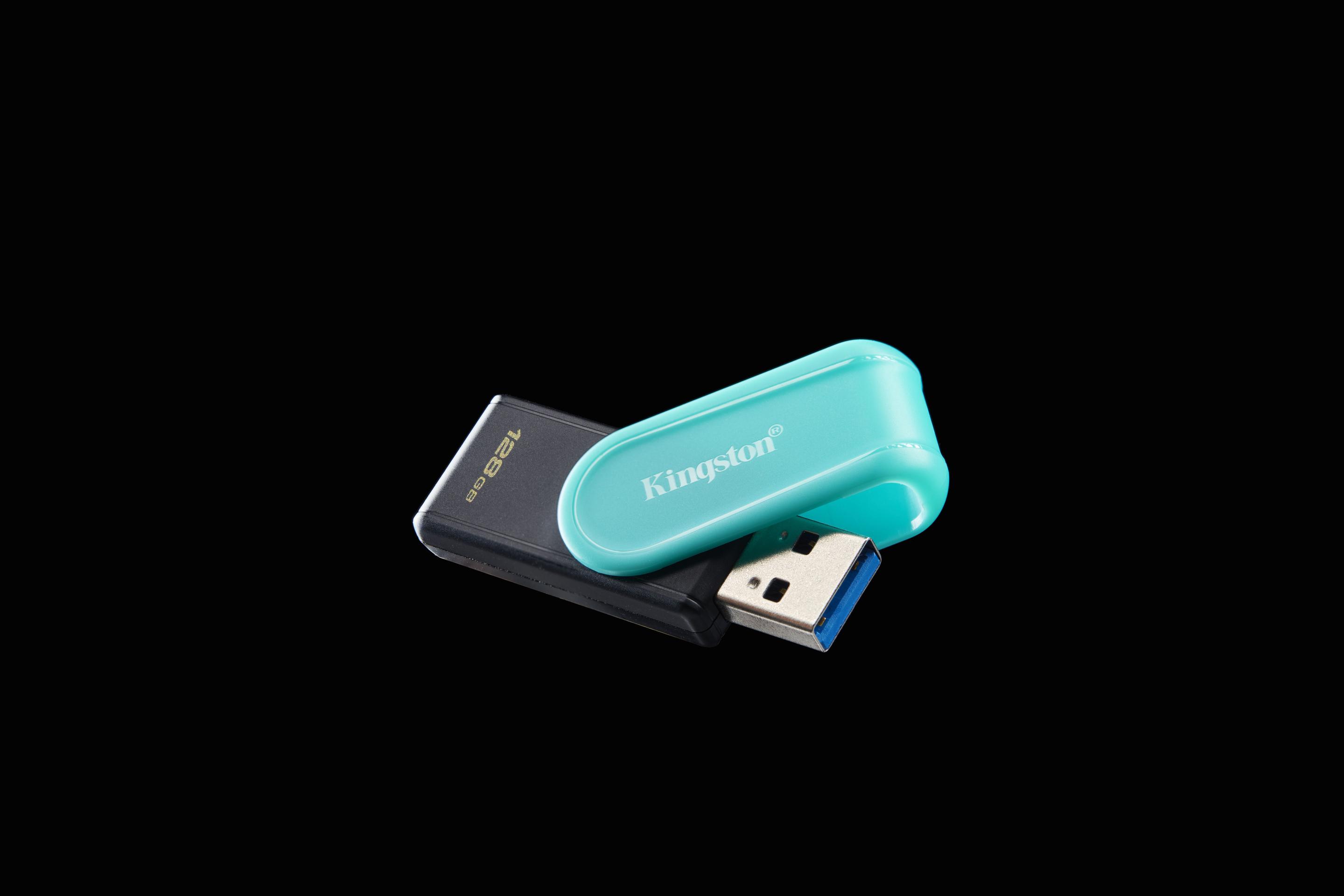 Pen USB KINGSTON DataTraveler Exodia S (128 GB - Rotação - USB Type-A - Preto e Turquesa) — miniatura 8