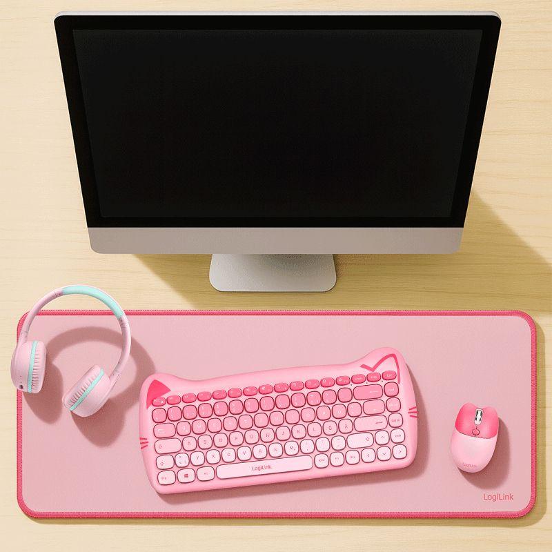 Tapete de Rato Gaming XXL LOGILINK ID0222 (XXL - 2 mm - Rosa), miniatura 5