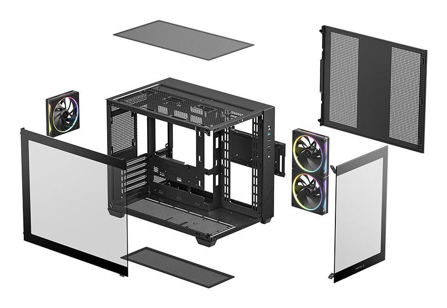 Caixa PC DEEPCOOL CG330 3F (ITX, Micro-ATX - Tower - 16,4 cm - Preto) — miniatura 10