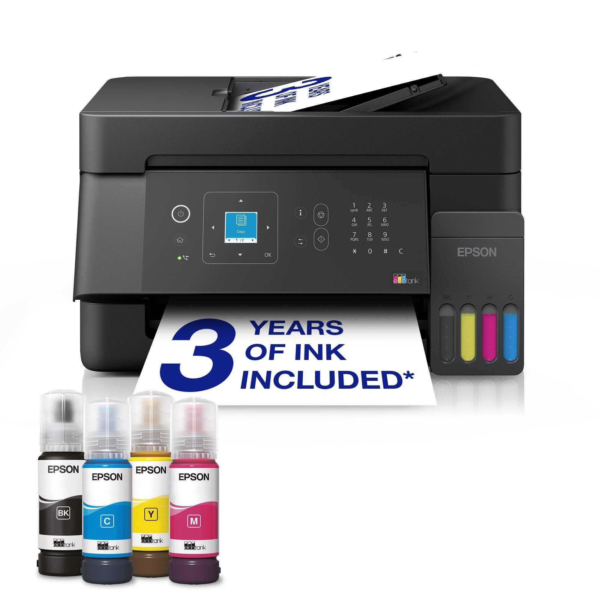 Impressora Multifunções EPSON EcoTank ET-4900 (A4 - Impressão a cores - Preto)