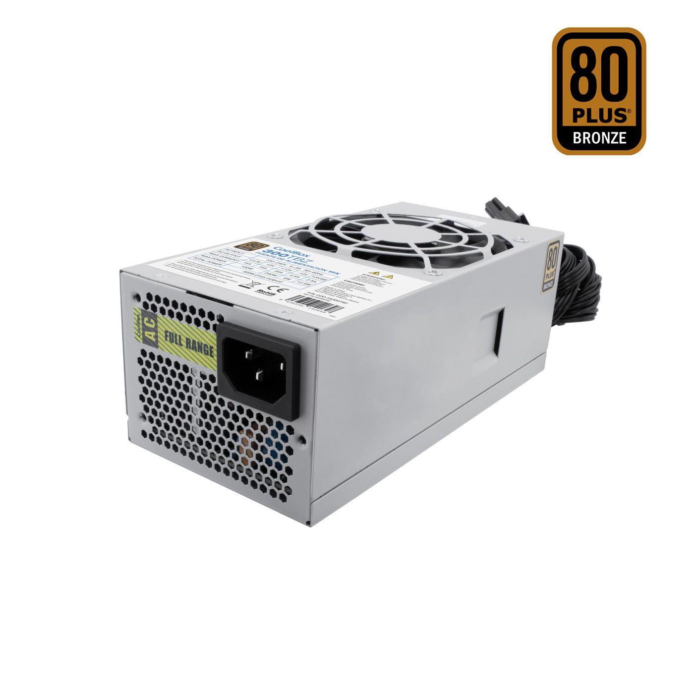 Fonte de Alimentação COOLBOX T300 (TFX - 300 W - 80 PLUS Bronze - Cinzento)