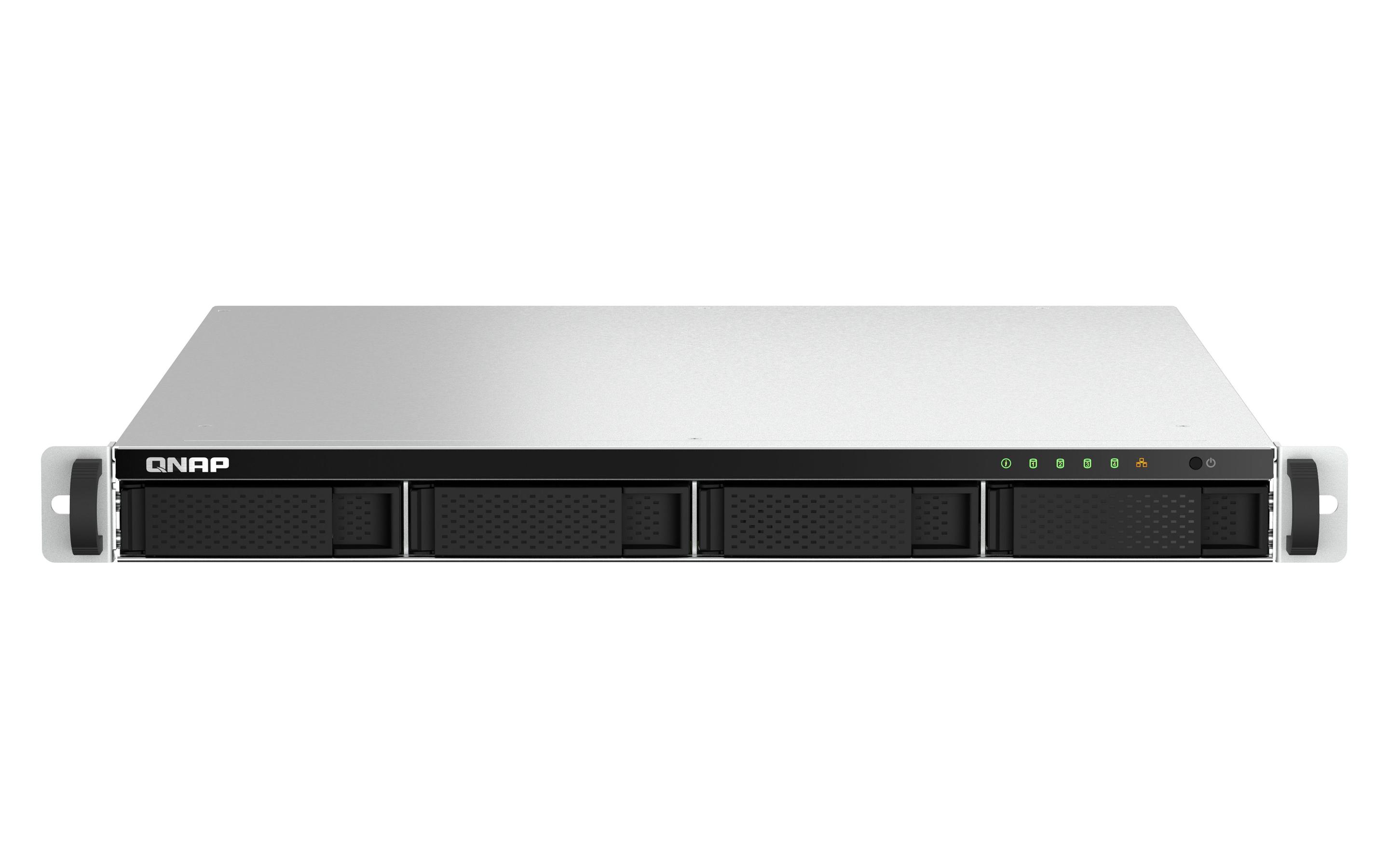 NAS QNAP TS-464U-8G (Serial ATA II, Serial ATA III - 8 GB - 4 baias - Preto)