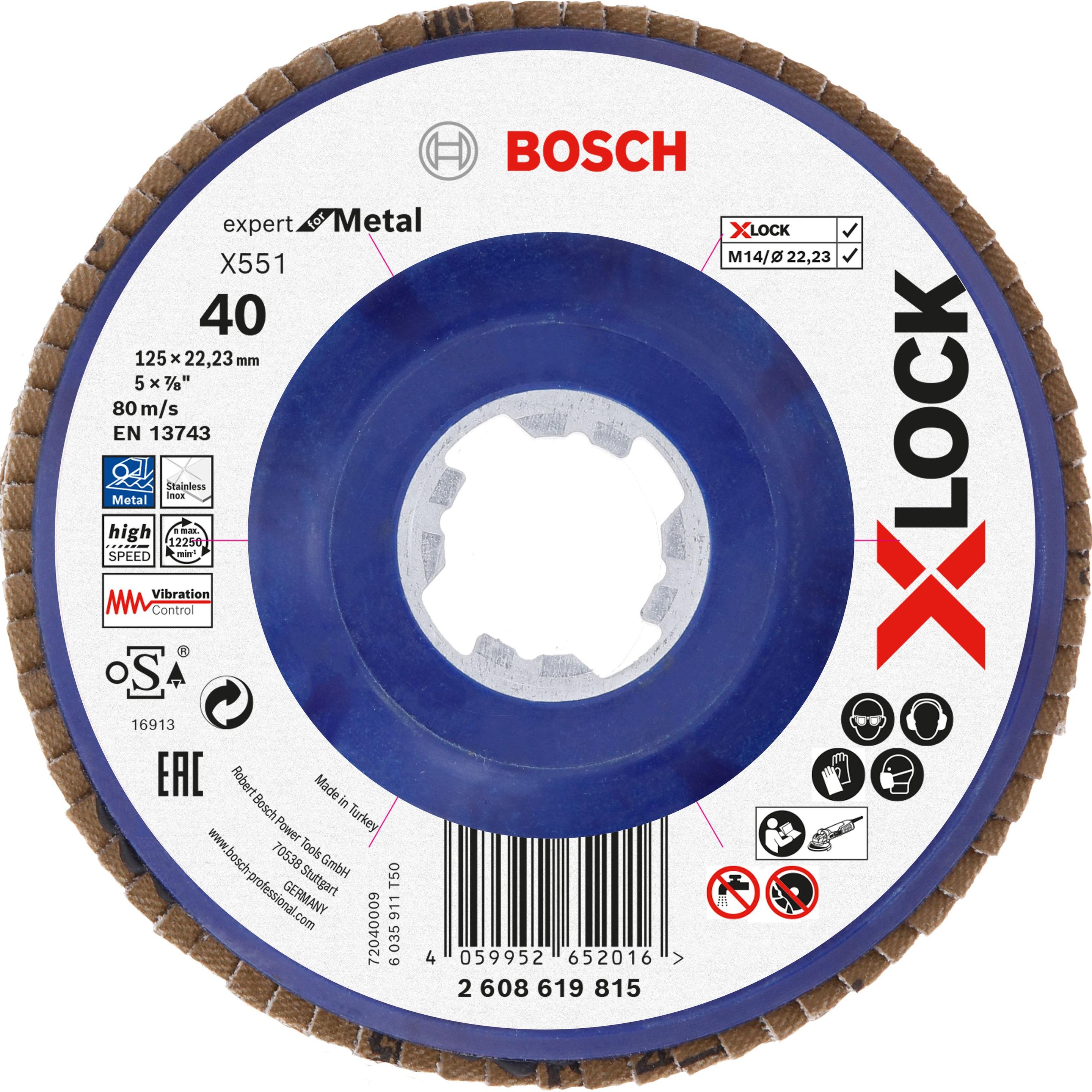 Disco de Lamelas BOSCH X551 Expert for Metal (125 mm), imagem 1