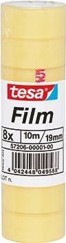 Fita Adesiva TESA tesafilm Standard (8 Rolos - 10 m x 19 mm)