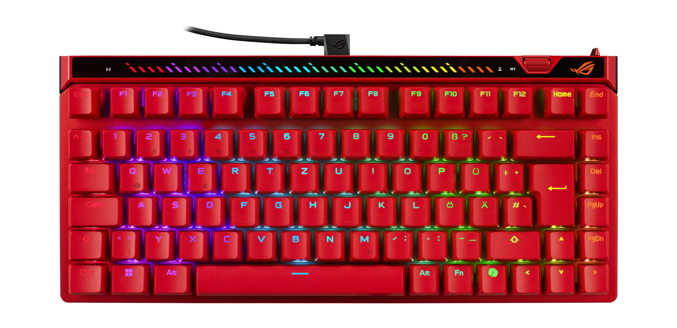 Teclado ASUS ROG Falchion Ace 75 HE (Switch magnético-mecânico - 75% - USB - Vermelho)
