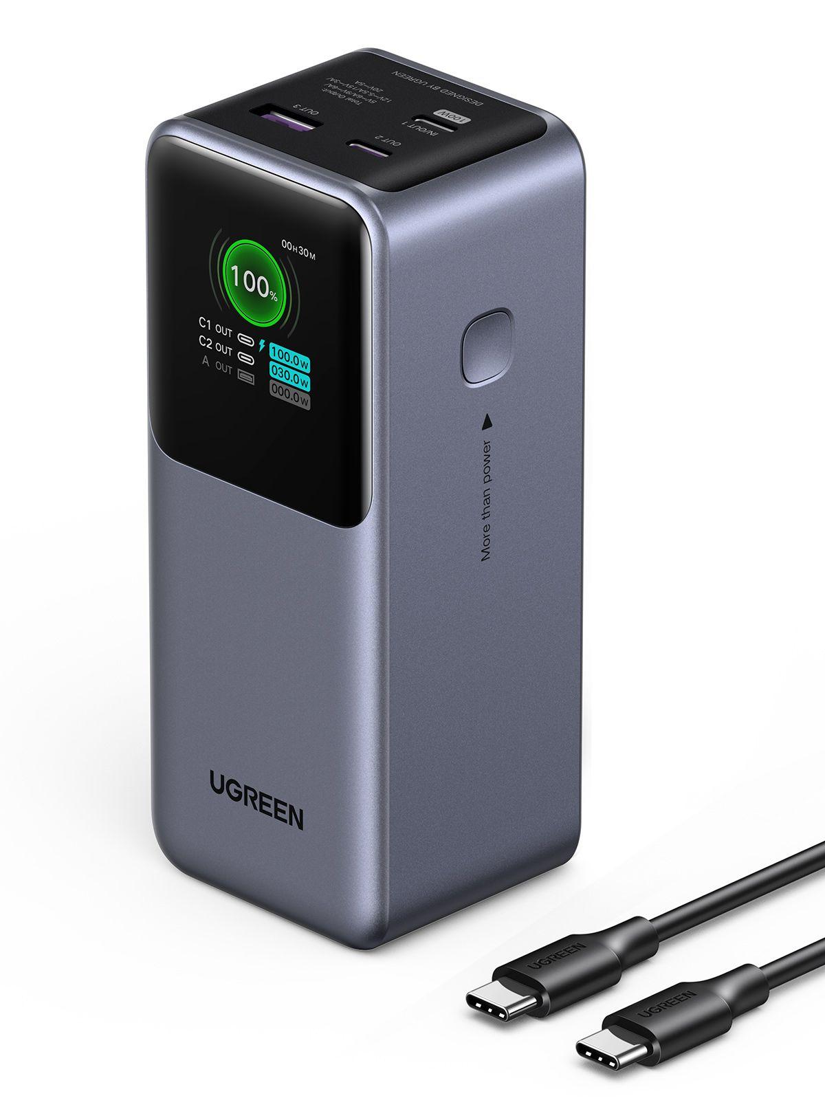 Bateria Externa UGREEN PB721 Nexode (20000 mAh - 72 Wh - 130 W - Cinzento)