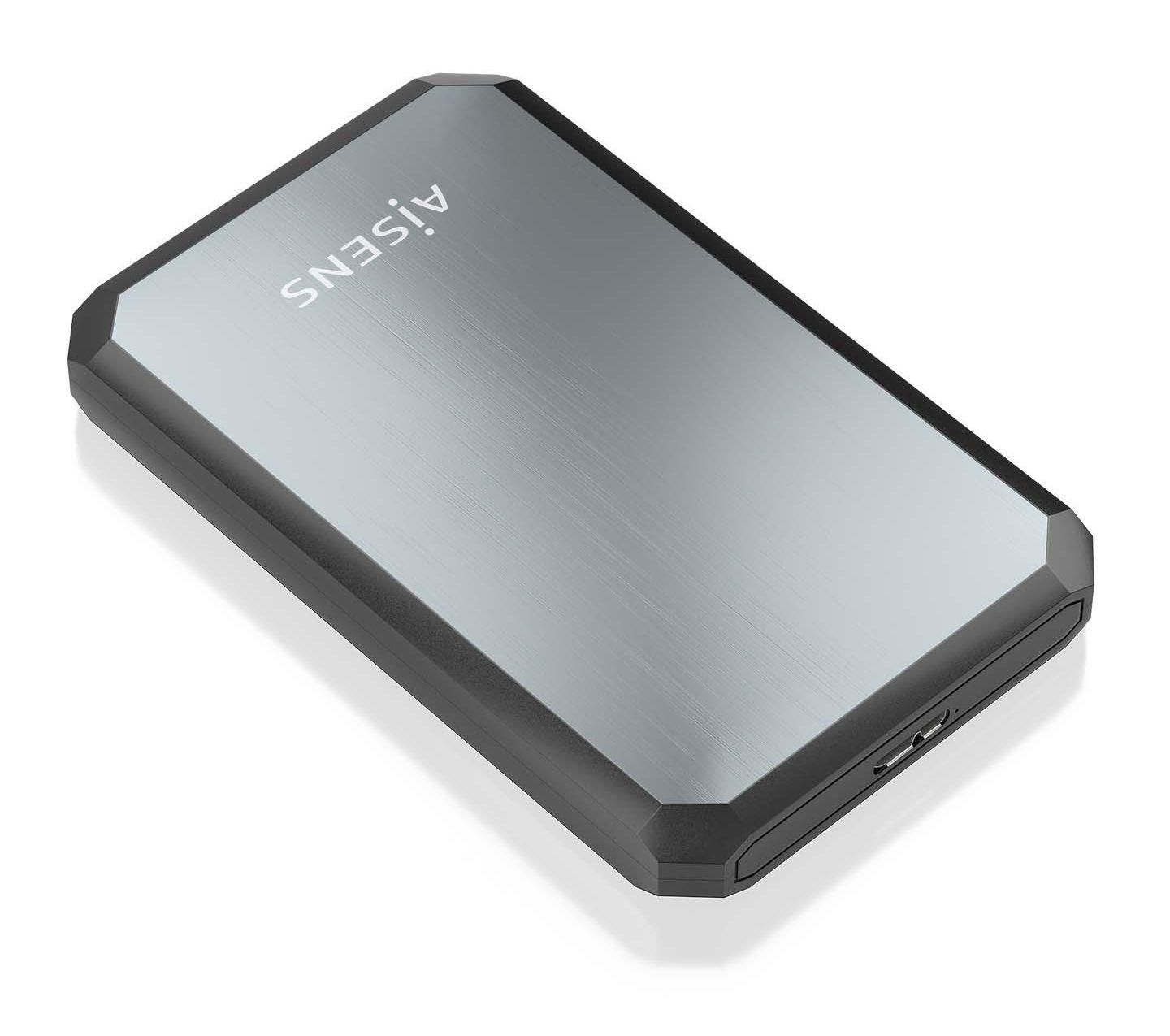 Caixa Externa para Disco AISENS ASE-2529B (2,5" - Preto/Cinzento)