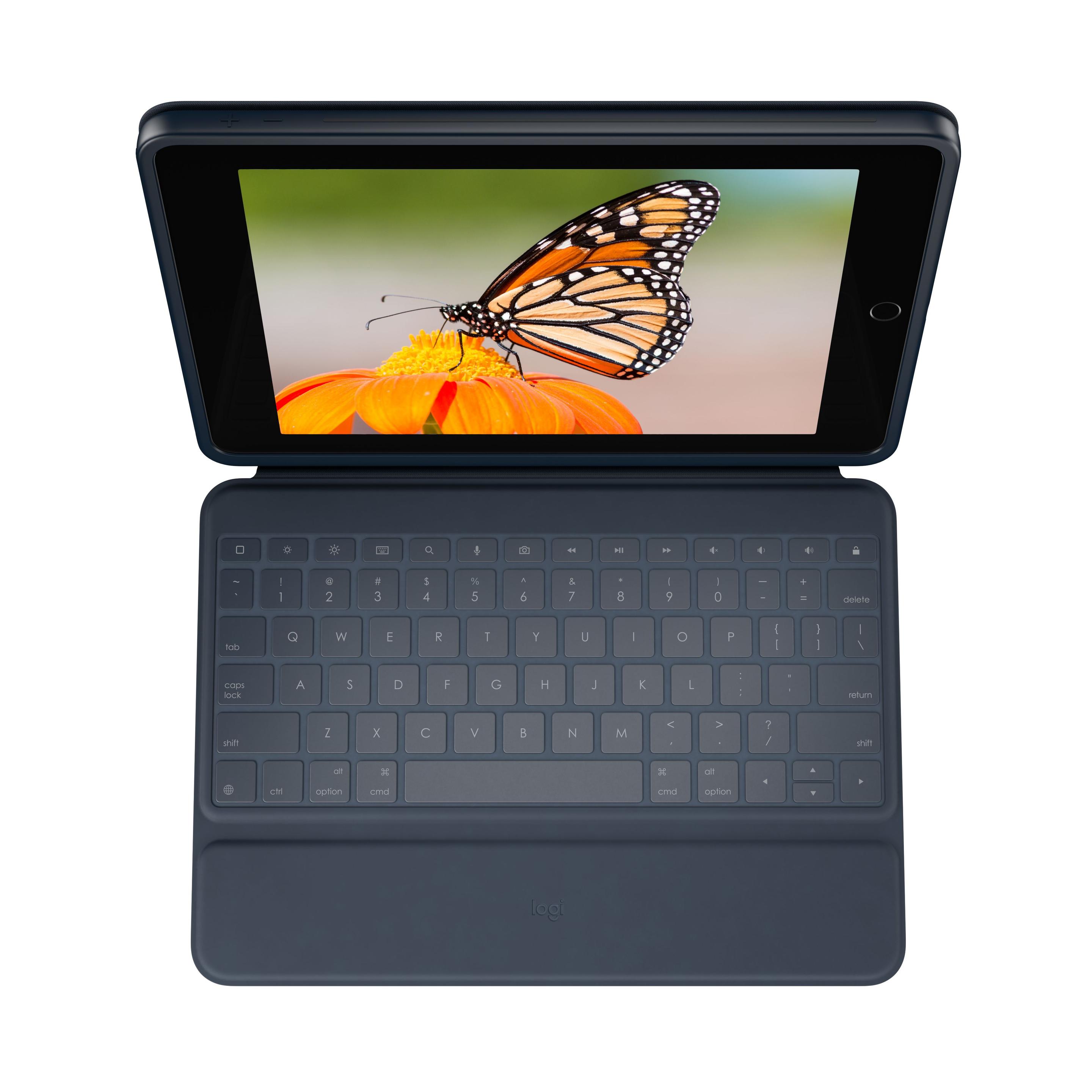 Teclado LOGITECH Rugged Combo 3 (Alemão - Smart Connector - Acoplamento - Azul) — miniatura 2
