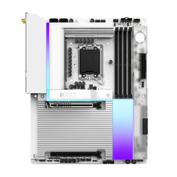 Motherboard NZXT N9 Z890 (LGA 1851 - Intel Core Ultra Série 2 - Duplo canal - Branco)