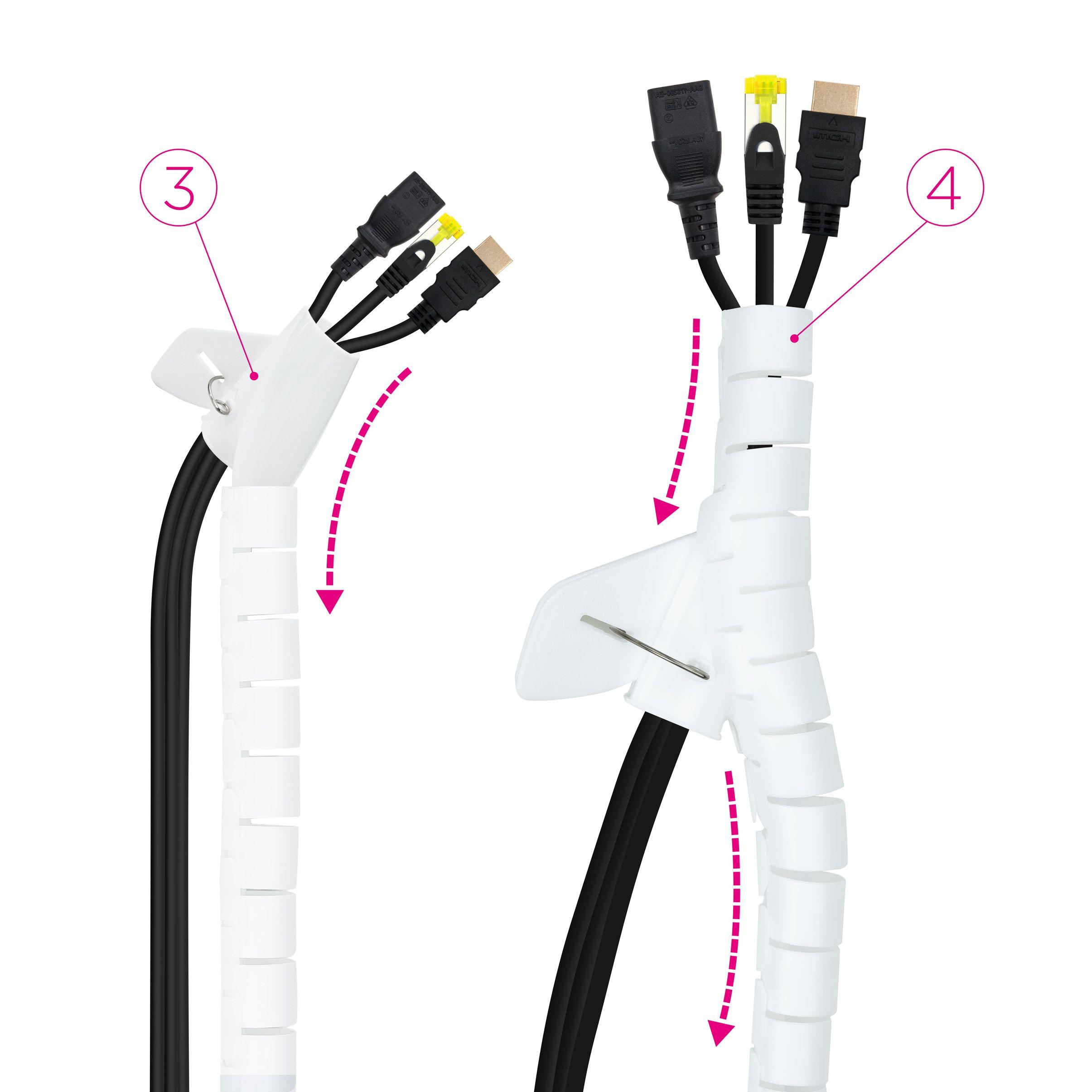Manga Organizadora de Cabos NANO CABLE 10.36.0003-W (Plástico - Branco) — miniatura 4