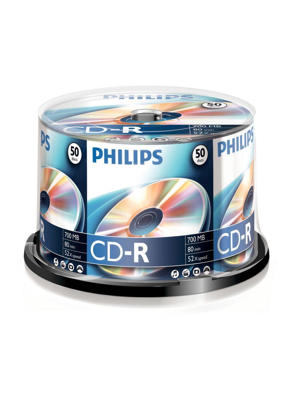Disco CD-R PHILIPS CR7D5NB10/00 (10 unidades - 700 MB - 80 min - 52x), miniatura 2
