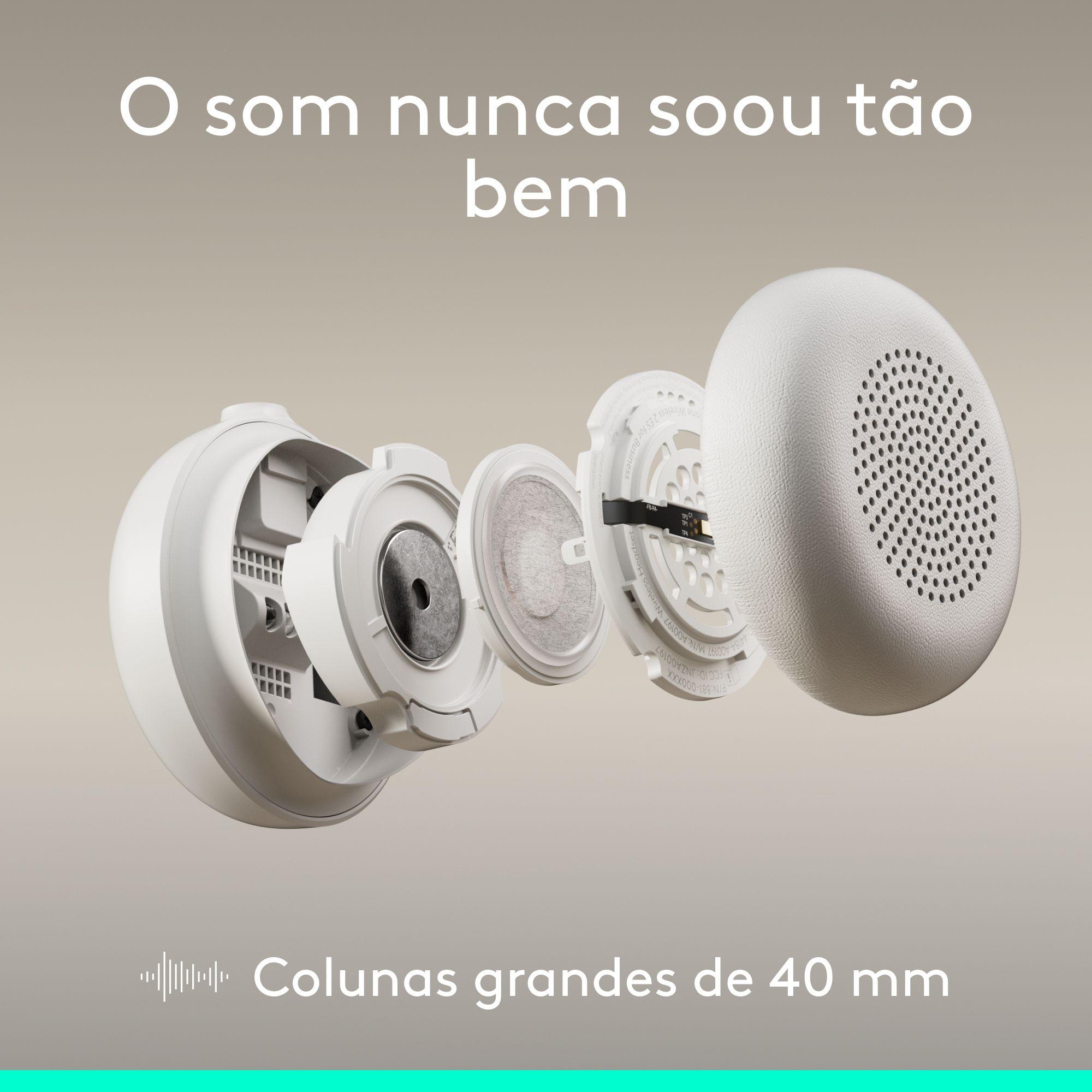 Headset LOGITECH Zone Wired 2 (Binaural - Com fios - Supra-aural - Branco), miniatura 4