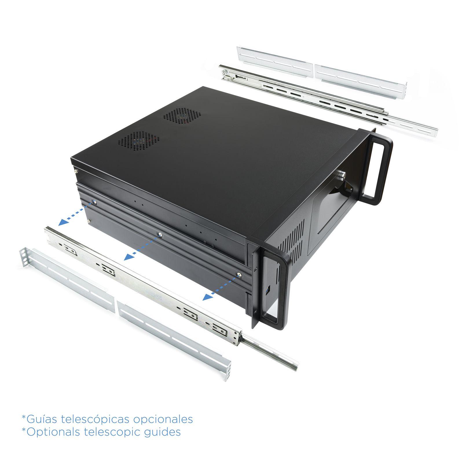 Caixa PC Rack TOOQ RACK-406N-USB3 (2 x USB 3.0 - Rack de pendurar na parede - Preto) — miniatura 7