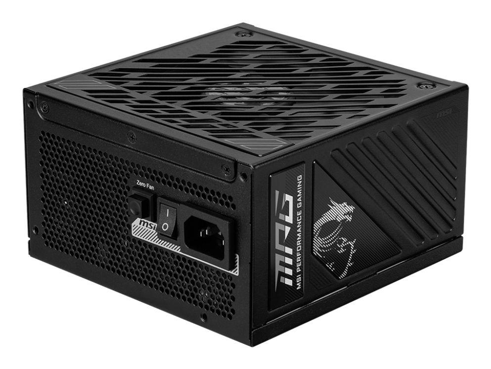 Fonte de Alimentação MSI MPG A850GS PCIE5 (ATX - 850 W - 80 PLUS Gold - Preto)