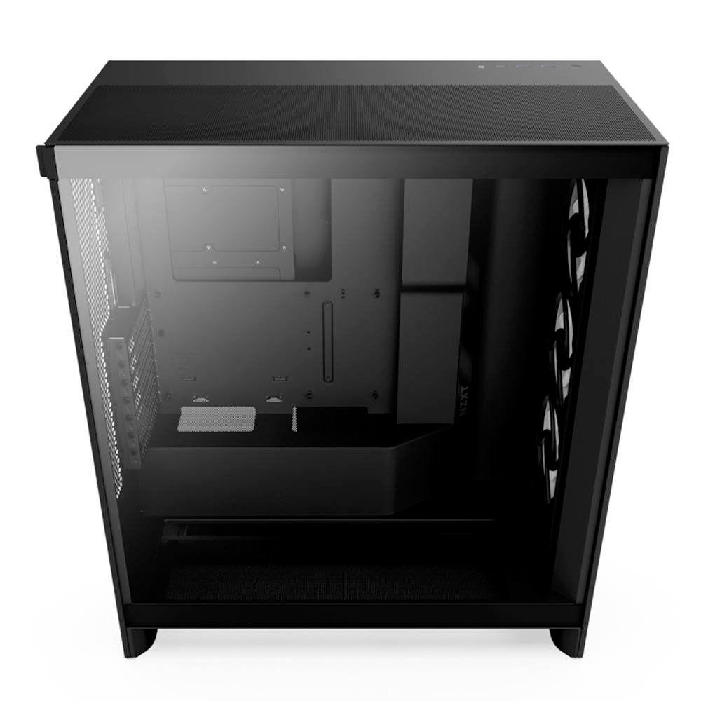 Caixa PC NZXT H7 Flow RGB (ATX, EATX, micro ATX, Mini-ITX - ATX, SFX, SFX-L - Midi Tower - Preto) — miniatura 3