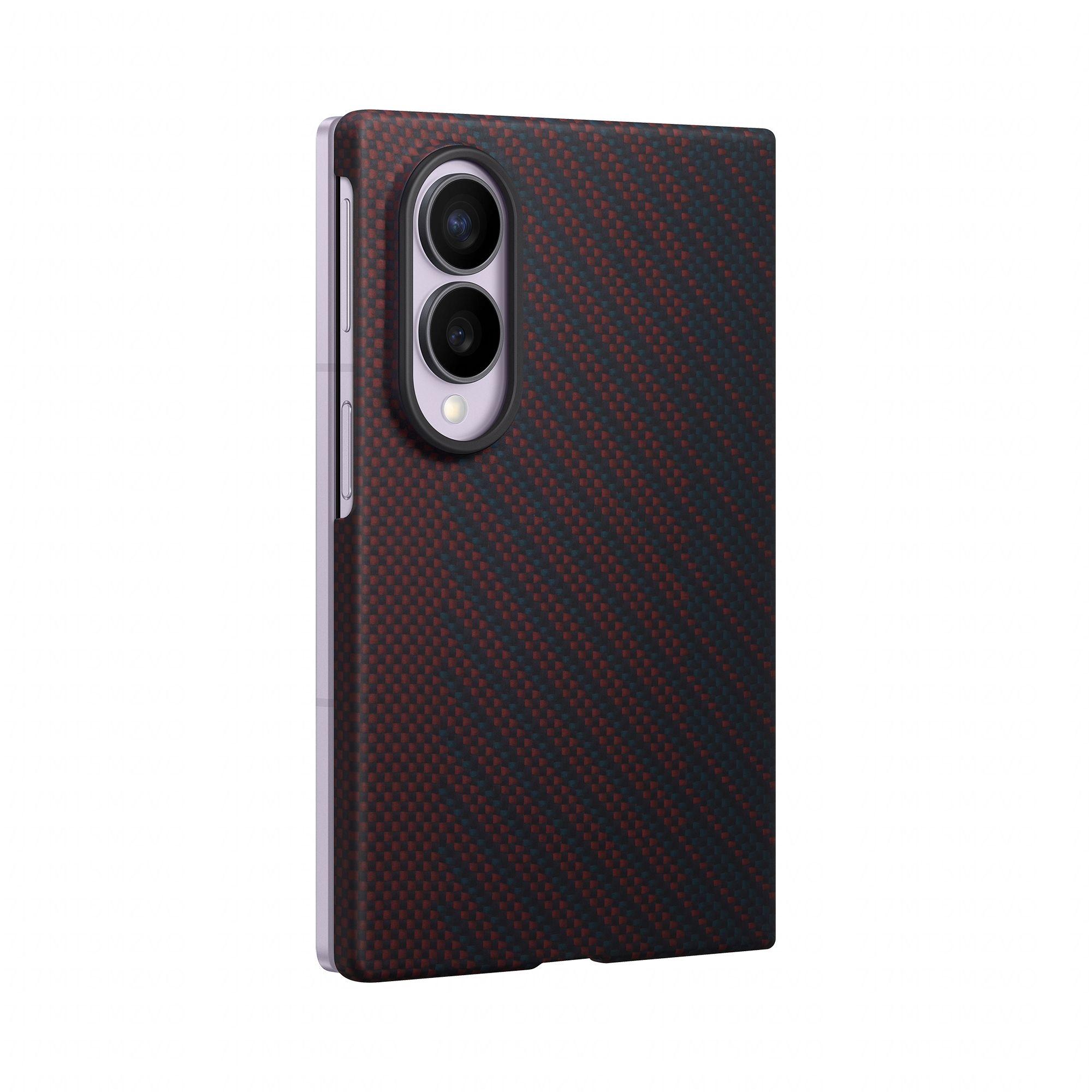 Capa SAMSUNG Carbon Magnet Galaxy Z Fold8 (Carbono - Vermelho), miniatura 3