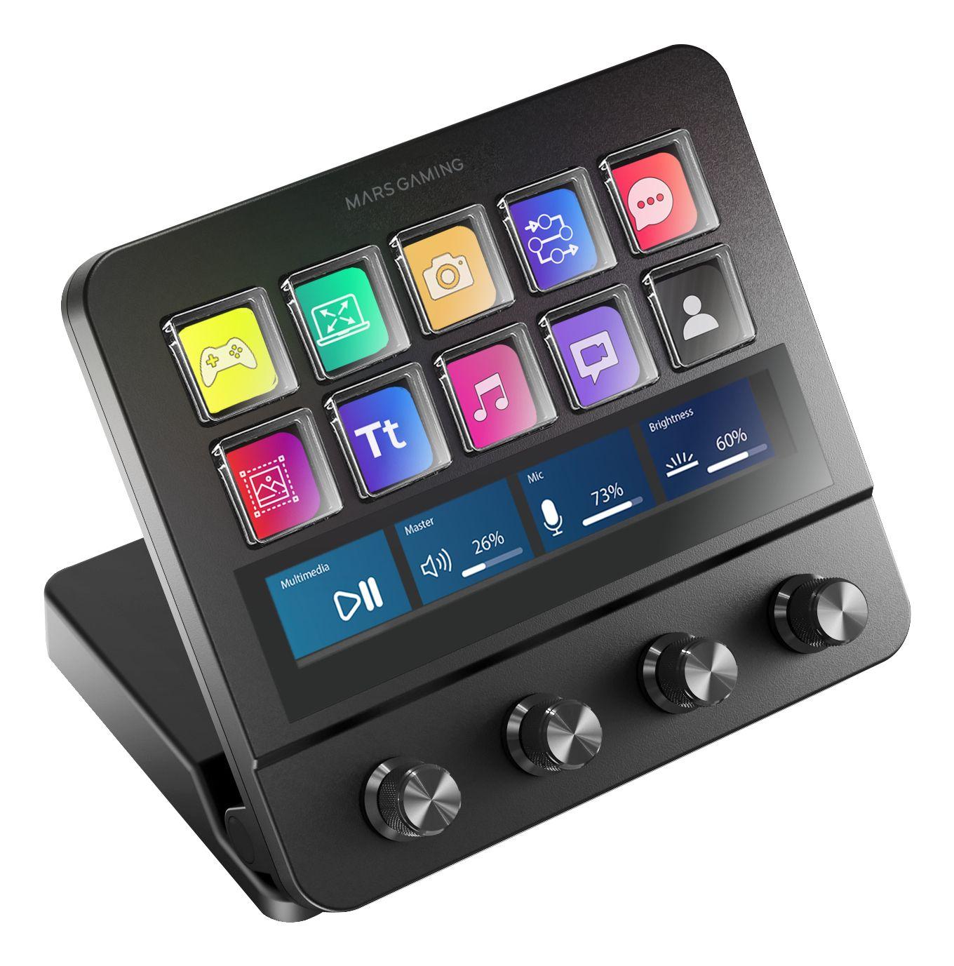 Plataforma de Controlo MARS GAMING MSD-PRO (Preto)