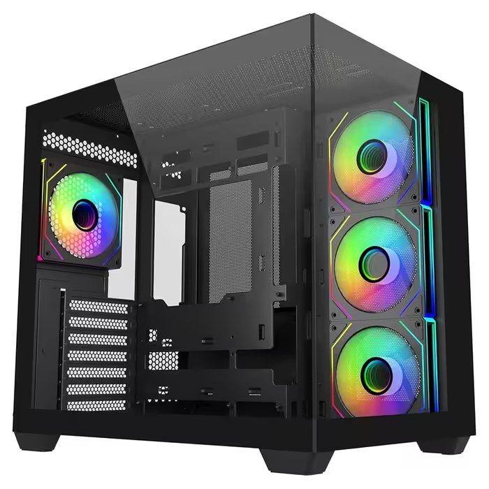 Caixa PC COOLER MASTER Elite 681 (ATX, ITX, micro ATX - Midi Tower - Aço, vidro temperado - Preto) — miniatura 2