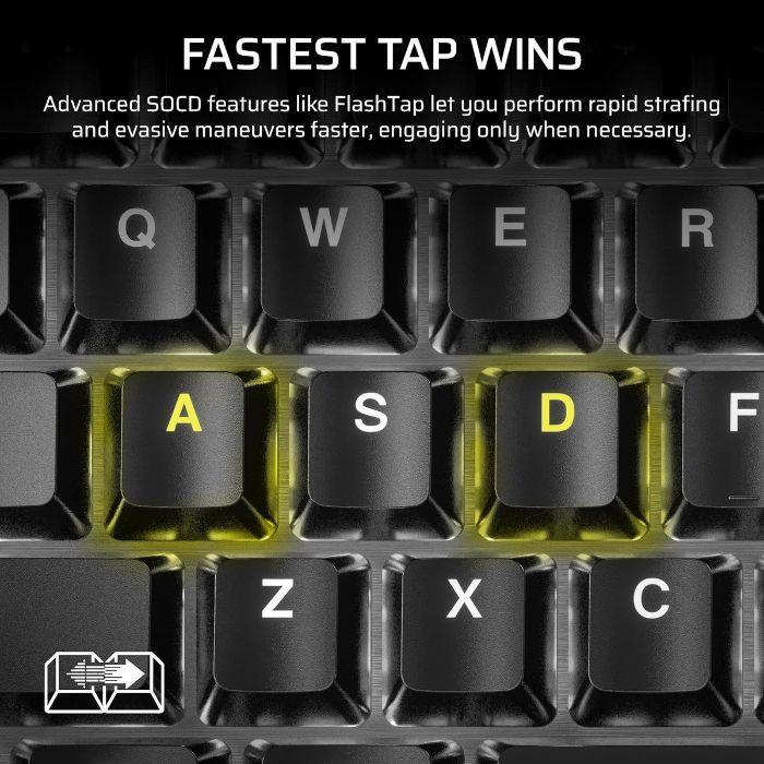 Teclado CORSAIR K70 CORE TKL RGB (Português - Mecânico, Cherry MLX Red - Sem teclado numérico - Preto), miniatura 5