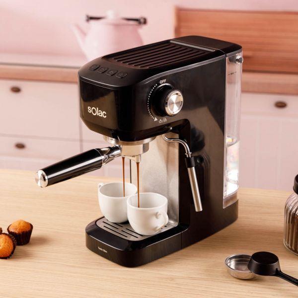 Máquina de Café Expresso SOLAC CE4511 (Café moído - 1350 W - 20 bar - Preto/Inox), miniatura 3