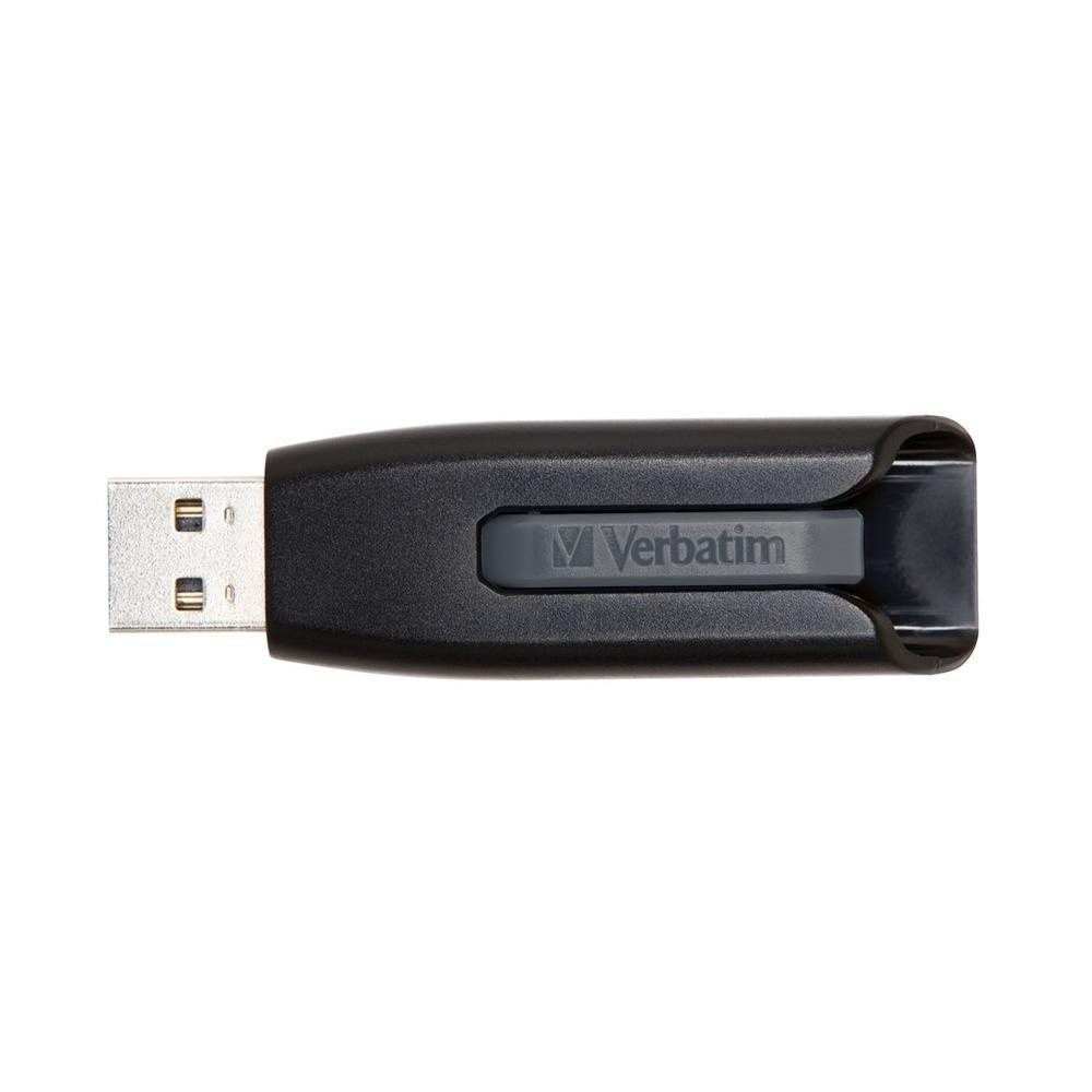 Pen USB VERBATIM Store 'n' Go V3 (USB-A - USB Type-A - USB 3.2 Gen 1 - Preto e Cinzento)
