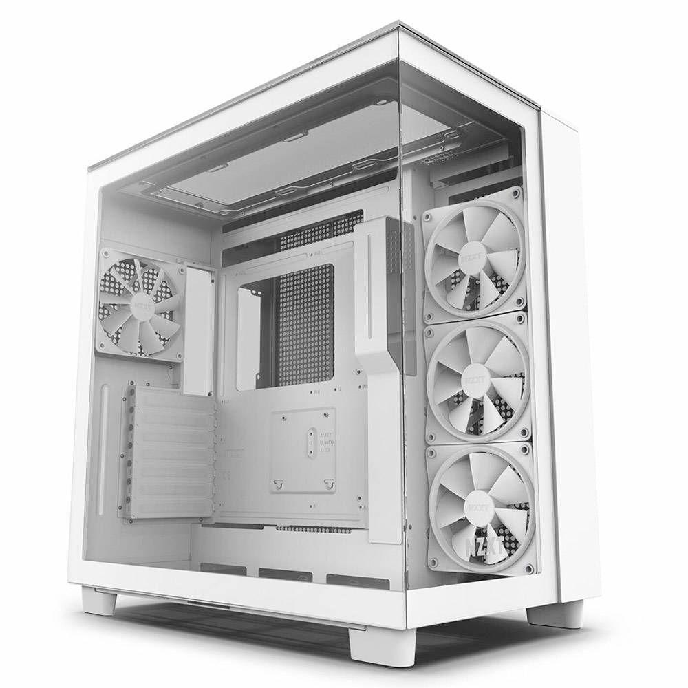 Caixa de Computador ATX NZXT H9 Elite (ATX, Micro ATX, Mini-ITX - ATX, SFX, SFX-L - Midi Tower - Branco)