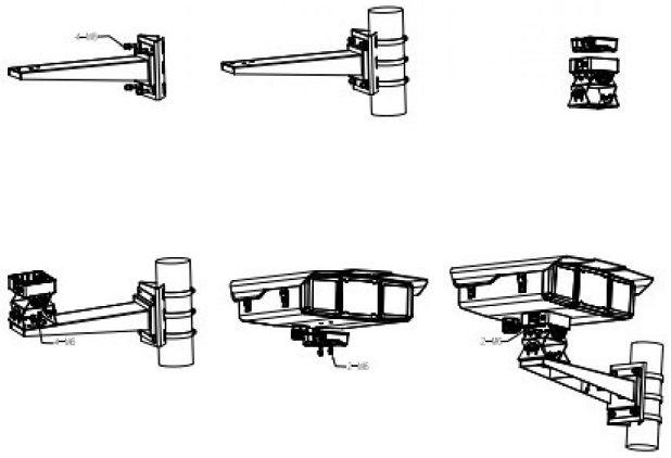 Suporte de Parede DAHUA 3012 (30 kg - Parede - Prateado), miniatura 2