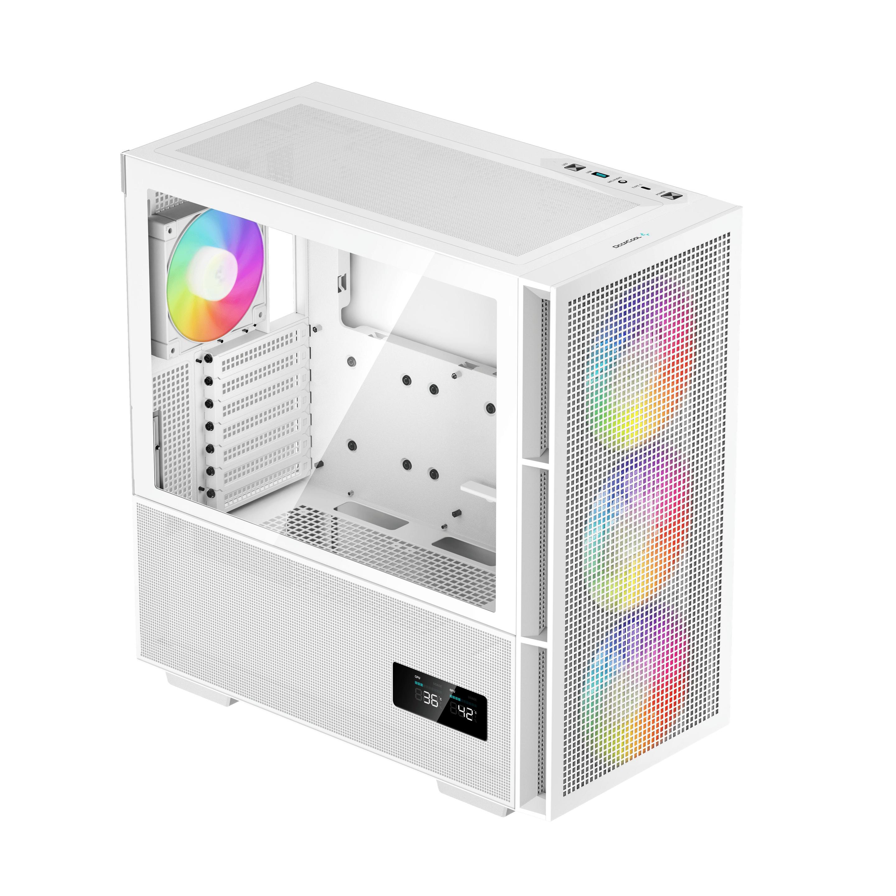 Caixa PC DEEPCOOL CH560 Digital (ATX, EATX, micro ATX, Mini-ITX - ATX, PS2 - Midi Tower - Branco) — miniatura 3