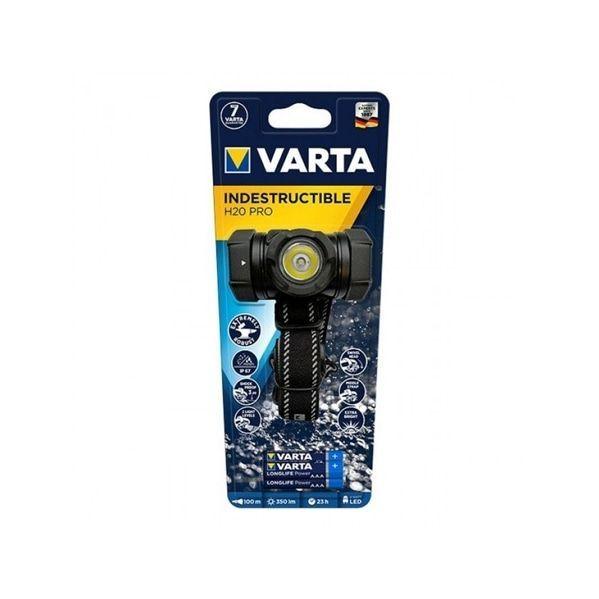 Lanterna de Cabeça VARTA INDESTRUCTIBLE H20 PRO (350 lm - IP67 - Preto) — miniatura 2