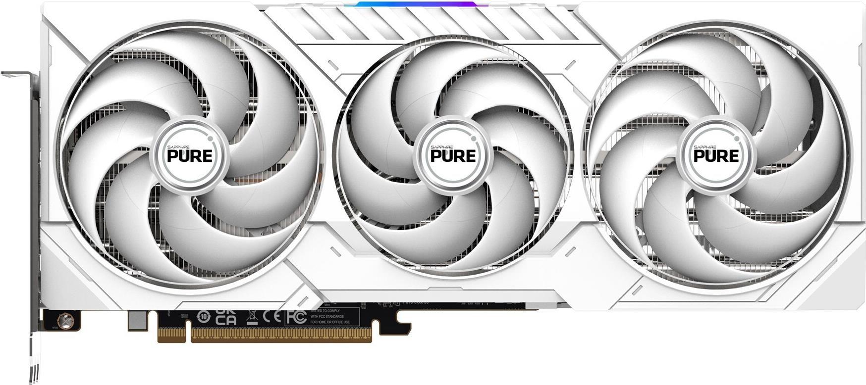 Placa Gráfica SAPPHIRE Radeon RX 9070 XT PURE OC (AMD Radeon RX 9070 XT - 20 Gbit/s - 16 GB - Branco)