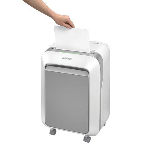 Destruidora de Papel FELLOWES Powershred LX211 (Branco e Cinzento) — miniatura 3