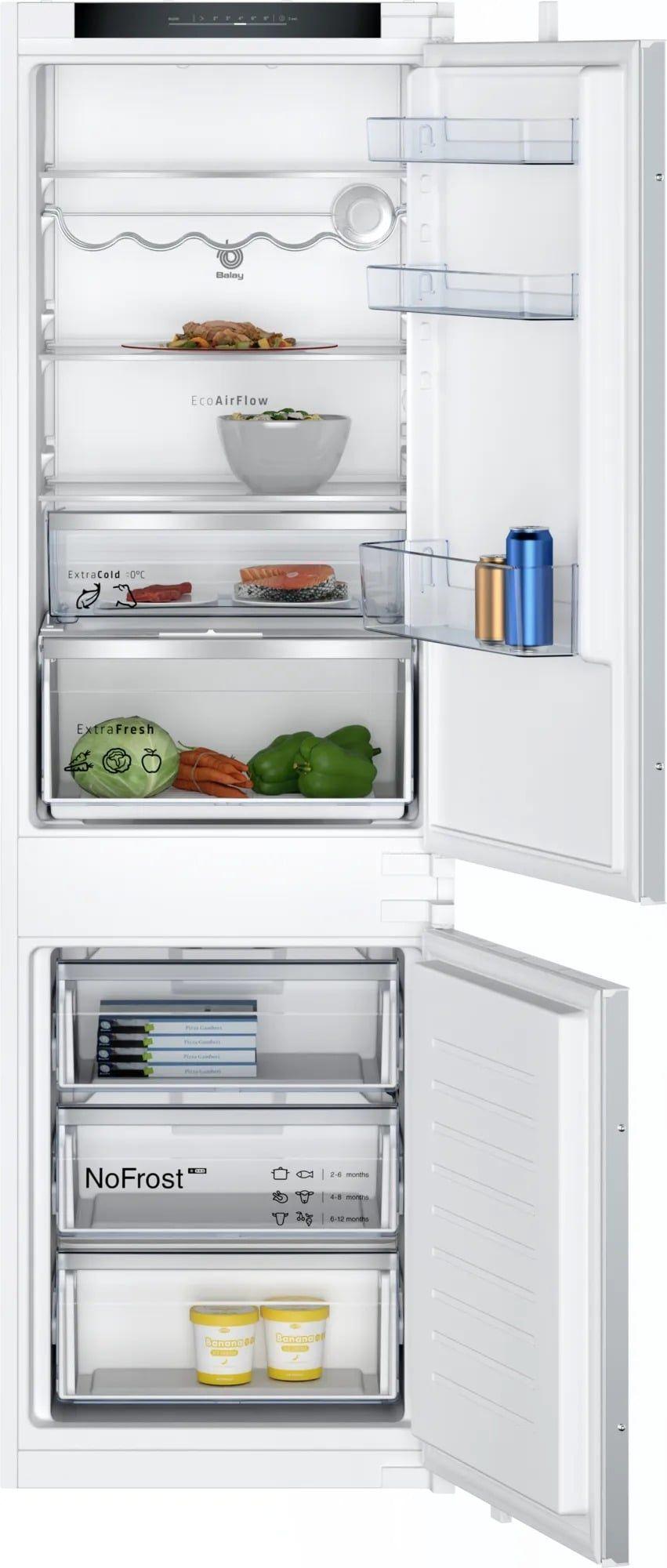 Frigorífico Combinado Encastre BALAY 3KIE734F (260 l - 177,2x54,1x54,8 cm - 54 cm - Branco)