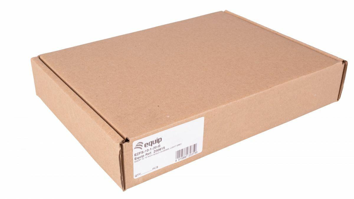Prateleira Fixa para Rack EQUIP EZFS-10-1-20-G (10" - 1U - 200 mm - Cinzento Claro), miniatura 4