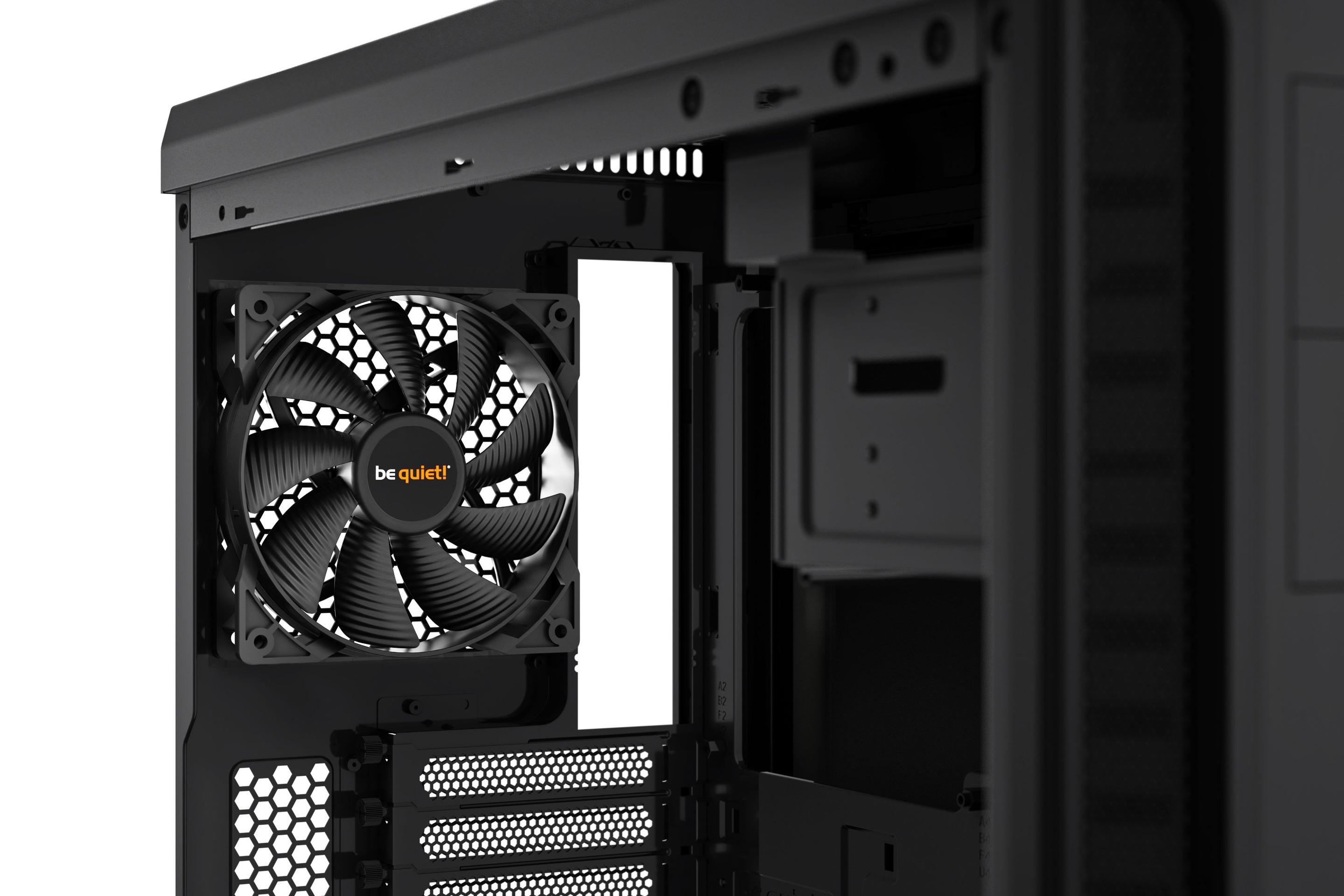 Caixa PC BE QUIET! Pure Base 600 (ATX, micro ATX, Mini-ITX - Midi Tower - ATX, micro-ATX, Mini-ITX - Preto) — miniatura 4