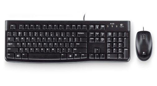 Teclado e Rato LOGITECH MK120 (Eslovaco - Tamanho completo - USB - Preto) — miniatura 5