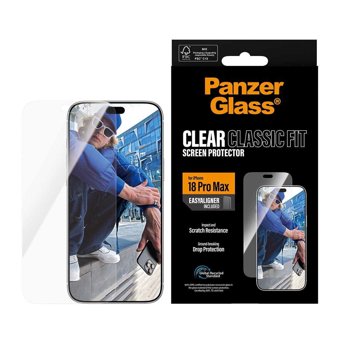 Película de Proteção de Ecrã PANZERGLASS iPhone 18 Pro Max (Apple iPhone 18 Pro Max - Transparente) — miniatura 2
