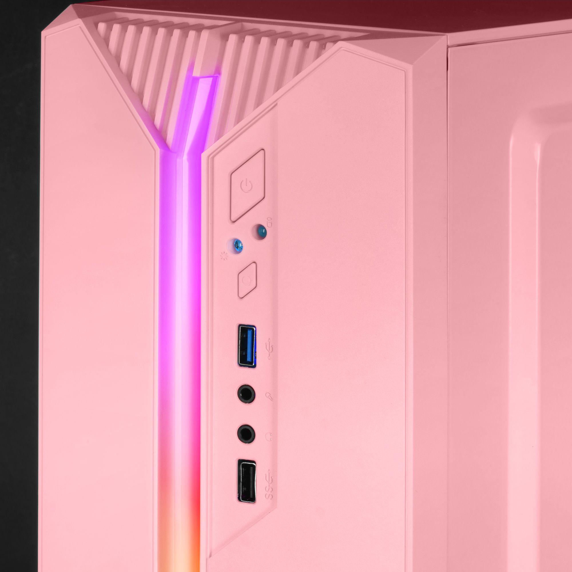 Caixa PC MARS GAMING MC-S1 (Micro ATX, Mini-ITX - Mini Tower - Micro ATX, Mini-ATX - Rosa) — miniatura 3
